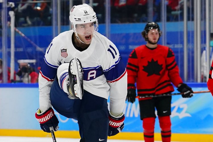 Young US hockey team beats Canada to start Olympics 2-0